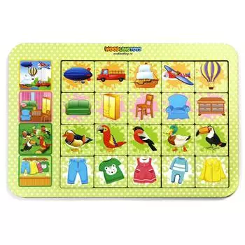 WoodlandToys Обучающий набор Досочки "Ассоциации", 093102