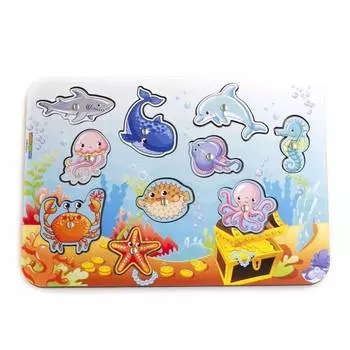 WoodlandToys Магнитная рыбалка Морской