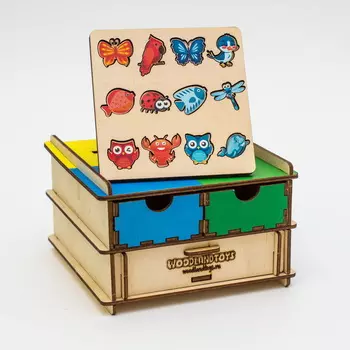 WOODLAND Комодик плоский «Живой мир»