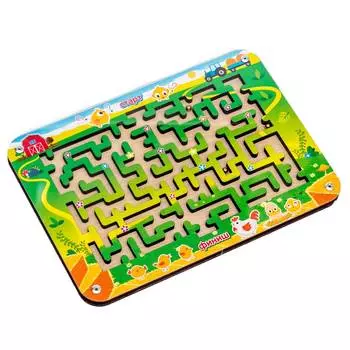 WoodlandToys Лабиринт с шариками малый, 018102