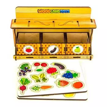 WoodlandToys Обучающий комодик "Фруктовая лавка"