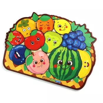 WoodlandToys Пазл-головоломка Фруктики