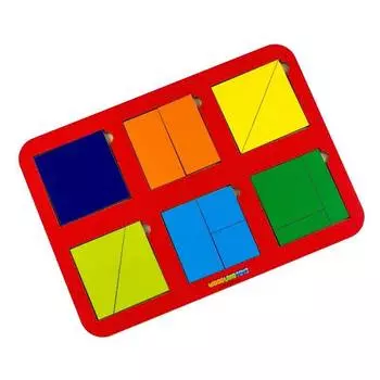 WoodlandToys Игры Никитина "Сложи квадрат", 6 квадратов, уровень 1, 064301