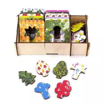 WoodlandToys Развивающая игра "Доски Сегена" Деревья, 18 шт.