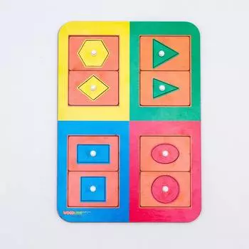 WoodlandToys Вкладыши-трафареты Монтессори 1