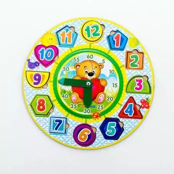 WoodlandToys Часы-вкладыши 1, 094201w