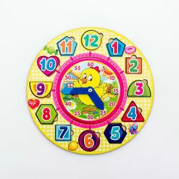 WoodlandToys Часы-вкладыши 3, 094203w