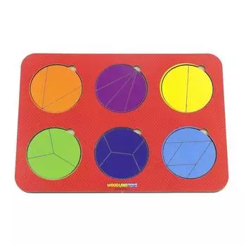 WoodlandToys Игры Никитина "Сложи круг", 6 кругов, 1-й уровень, 061203