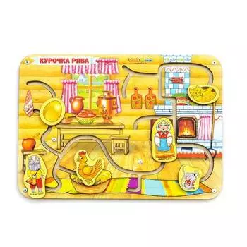 WoodlandToys Лабиринт-пара "Сказки. Курочка Ряба"