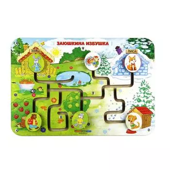 WoodlandToys Лабиринт-пара "Сказки. Заюшкина избушка"