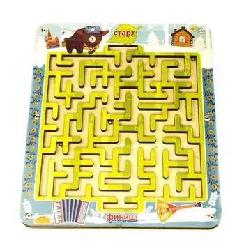 WoodlandToys Лабиринт с шариками, большой, 018208