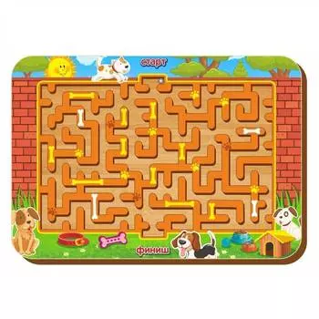 WoodlandToys Лабиринт с шариками, малый, 018105w