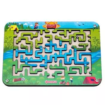 WoodlandToys Лабиринт с шариками малый, 018106