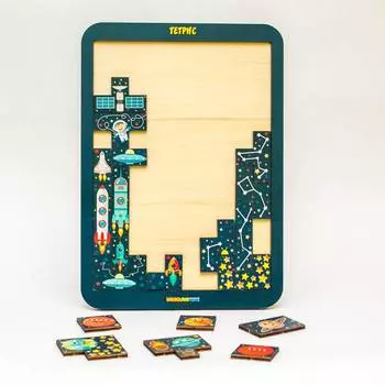 WoodlandToys Логическая игра Тетрис большой "Космос"