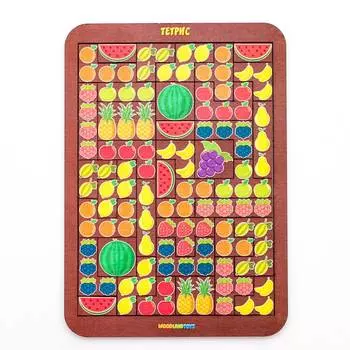 WoodlandToys Логическая игра Тетрис большой "Фрукты/ягоды"