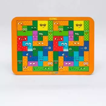 WoodlandToys Логическая игра Тетрис большой "Смайлики" 065110