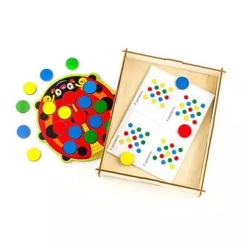 WoodlandToys Мозаика "Божья коровка"