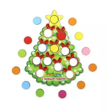 WoodlandToys Мозаика "Ёлка и носок"