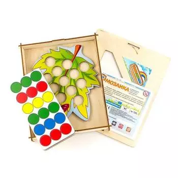 WoodlandToys Мозаика "Листик", 067116