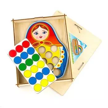 WoodlandToys Мозаика "Матрешка", 067117