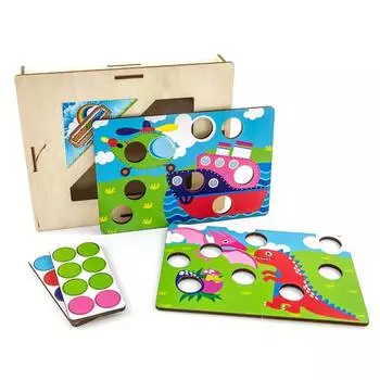 WoodLandToys Мозаика "Путешествие с друзьями"