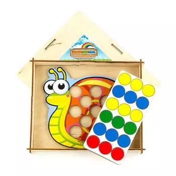 WoodlandToys Мозаика "Улитка", 067108