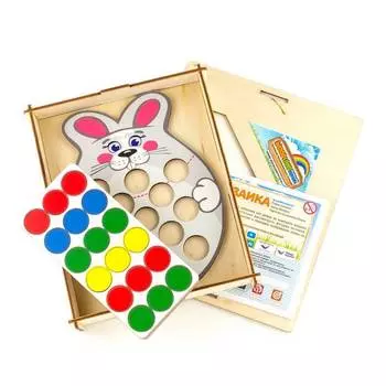 WoodlandToys Мозаика "Заяц", 067115