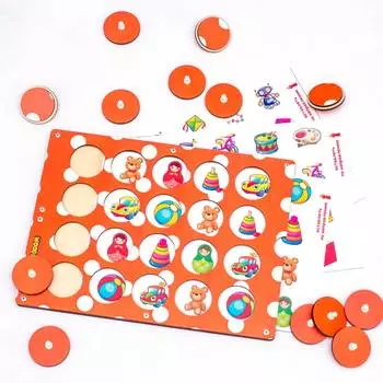 WoodlandToys Обучающий планшет "Мемори. Игрушки"