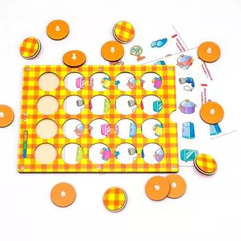 WoodlandToys Обучающий планшет "Мемори. Мой дом"