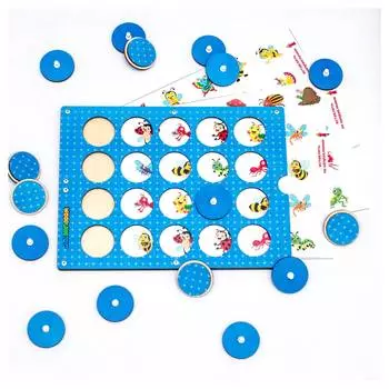 WoodlandToys Обучающий планшет "Мемори. Насекомые"