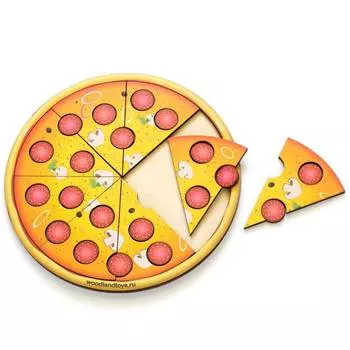 WoodlandToys Обучение счету "Пицца"