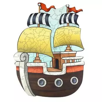 WoodlandToys Пазл "Кораблик"