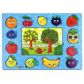 WoodlandToys Рамка-вкладыш "В огороде"