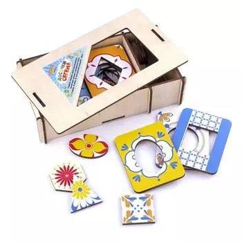 WoodlandToys Развивающая игра "Доски Сегена" Цвет, 18 деталей