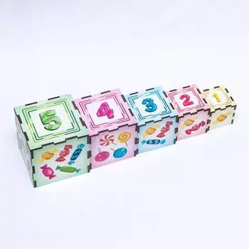 WoodLandToys Сортер-пирамидка "Цифры 3"