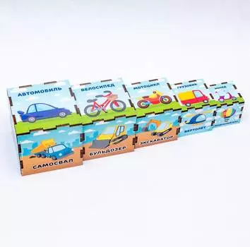 WoodlandToys Сортер-пирамидка "Транспорт", 098118