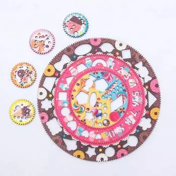WoodlandToys Спирограф для рисования Сладости