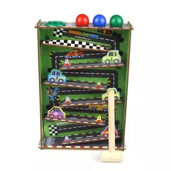 WoodlandToys Стучалка "Горки. Автодром"