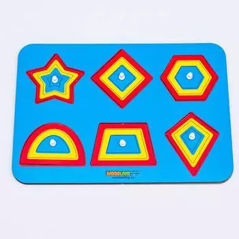 WoodlandToys Вкладыши Монтессори «Геометрические формы» 082102