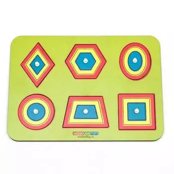 WoodlandToys Вкладыши Монтессори «Паутинка 3»