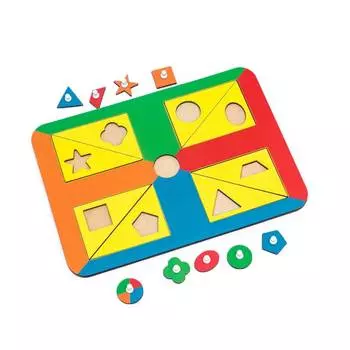 WoodlandToys Вкладыши-трафареты Монтессори 2, 082202