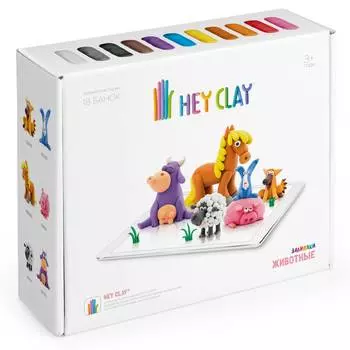 Залипаки HEY CLAY набор пластилина "Животные"