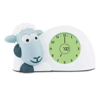 ZAZU Часы-будильник для тренировки сна "Ягнёнок Сэм", синий