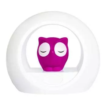 ZAZU Ночник с датчиком звука "Сова Лу", розовый