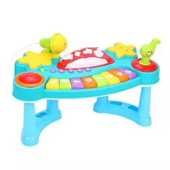 Жирафики Музыкальное пианино с микрофоном