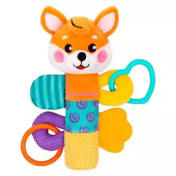 Жирафики Пищалка с погремушками "Лисенок"