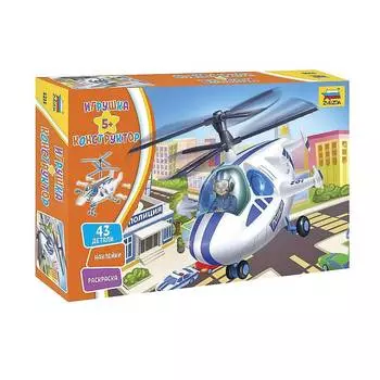 ZVEZDA Конструктор Полицейский вертолет