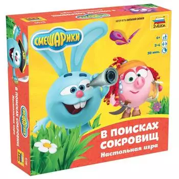 ZVEZDA Настольная игра "Смешарики. В поисках сокровищ"