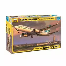 ZVEZDA Сборная модель Пассажирский авиалайнер "Боинг 737-8 MAX"