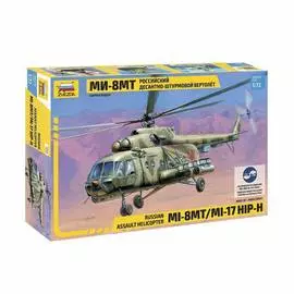 ZVEZDA Сборная модель Российский десантно-штурмовой вертолет Ми-8МТ
